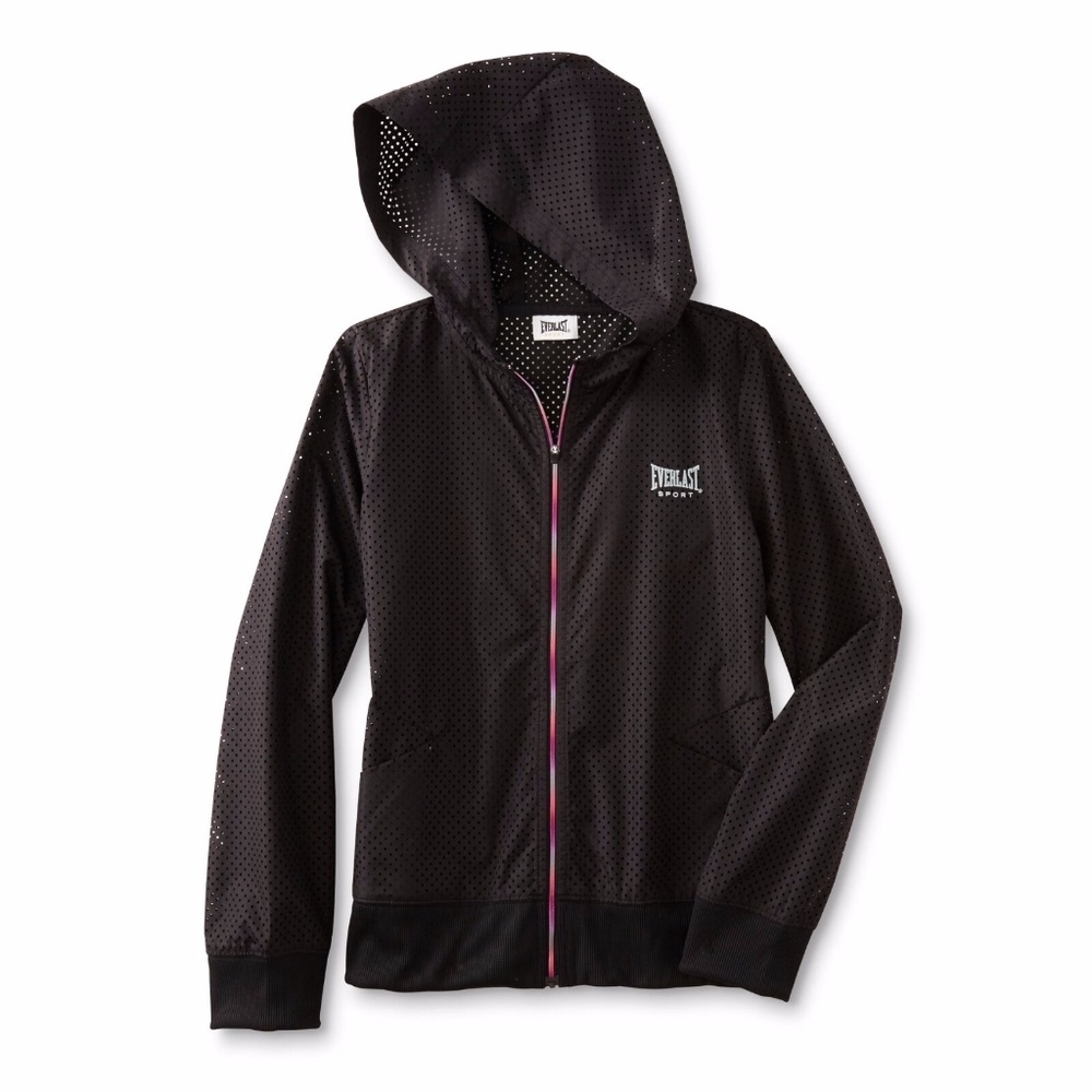 Everlast Girls Mesh Hooded Zip Up Jacket